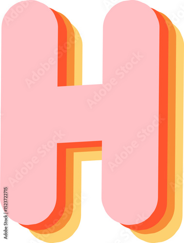 Soft Pastel 3D Alphabet and Numbers