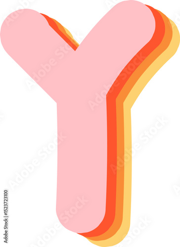 Soft Pastel 3D Alphabet and Numbers