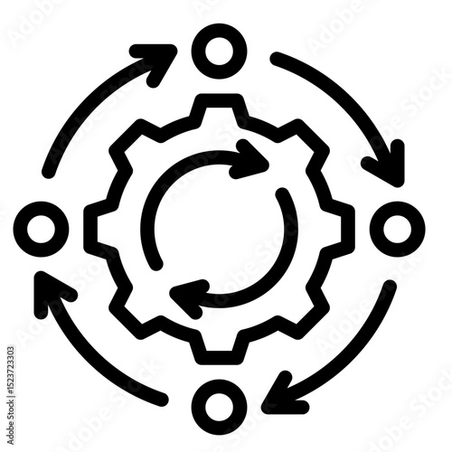 Lean Process  Icon Element For Design