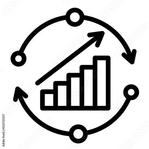 Continuous Improvement  Icon Element For Design	