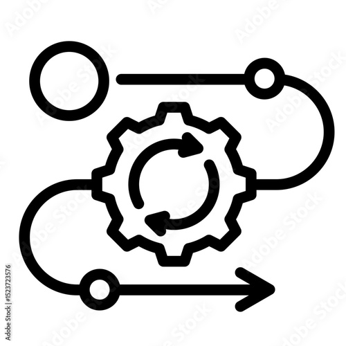 Process Alignment  Icon Element For Design