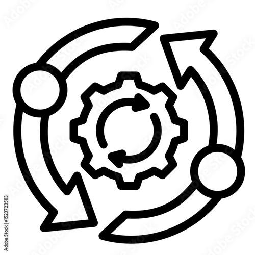Lean Transformation  Icon Element For Design