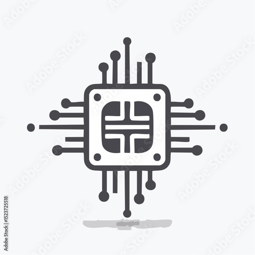 Microchip Technology High-Performance Processor Illustration