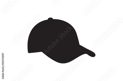 Cap silhouette on white background.01