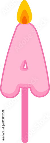 Colorful Birthday Candle Numbers and Letters