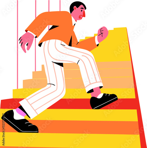 stairs man