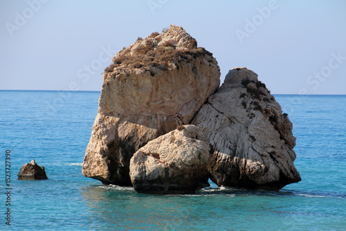 The Rock of Aphrodite, or Petra Tou Romiou, is one of the most famous landmarks on the island, Cyprus
