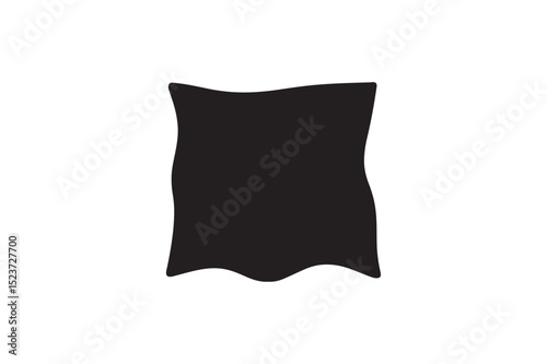 Cloth silhouette on white background.01