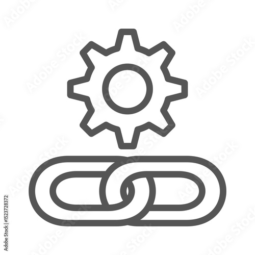 Blockchain Outline Icon