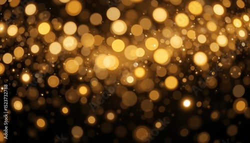 Gold glitter and circle background image, light, lighting, decoration, banner texture advertising poster