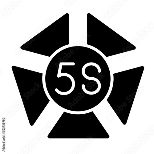 5S Principles  Icon Element For Design