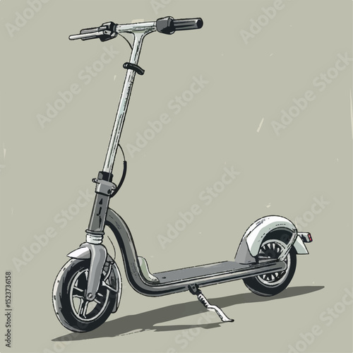sport, illustration, design, transportation, transport, scooter, vector, flat, vehicle, bike, ride, isolated, icon, electric, cartoon, street, modern, image, kick, wheel, city, activity, eco, magazine