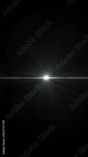 Lens flare swipe transition—bright light streaks swiftly across the screen, revealing the next scene with a cinematic flash. Clean, energetic, and stylish visual effect