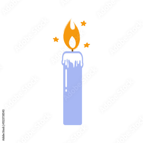 Candle. Pictogram. Iconic illustration for banner, ppt, poster, and art work.