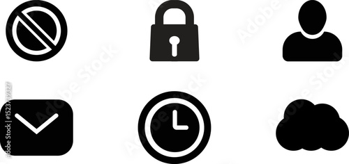Modern  Rounded Filled Web Essentials Icon Set