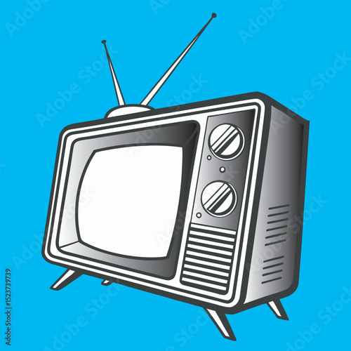 vintage tv set image free download.