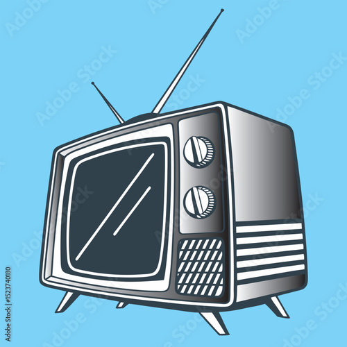 retro tv set isolated free download.
