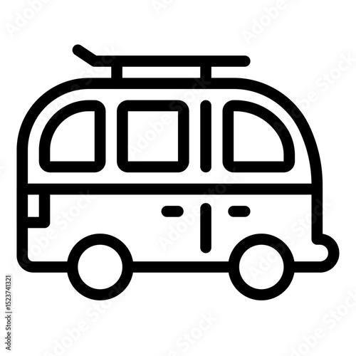 Vintage Camper Van Summer Trip