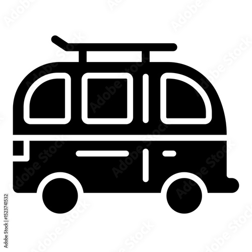 Vintage Camper Van Summer Trip
