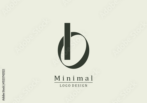 IO letter minimalist logo, letter logo, alphabet,