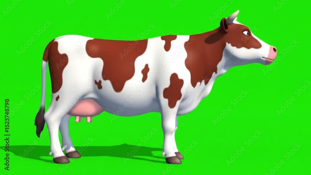cartoon of a cow against green background suitable for childrens books, farmrelated designs, educational materials, and agriculturethemed projects. cartoon of a cow against green background suitable for childrens books, farmrelated designs, educational materials, and agriculturethemed projects.