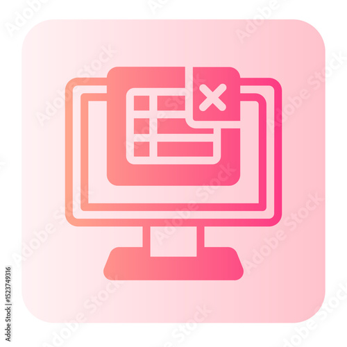 spreadsheet gradient icon