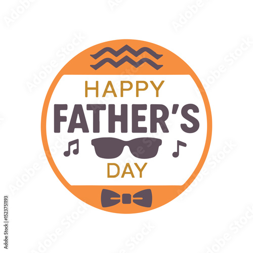 Happy Father's Day Music Emblem