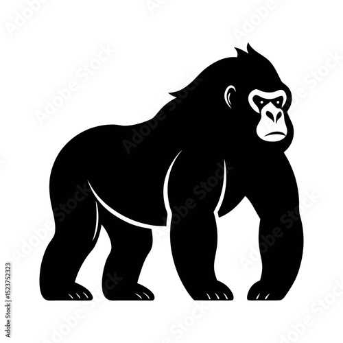 African safari animals silhouettes with elephant lion giraffe and many more