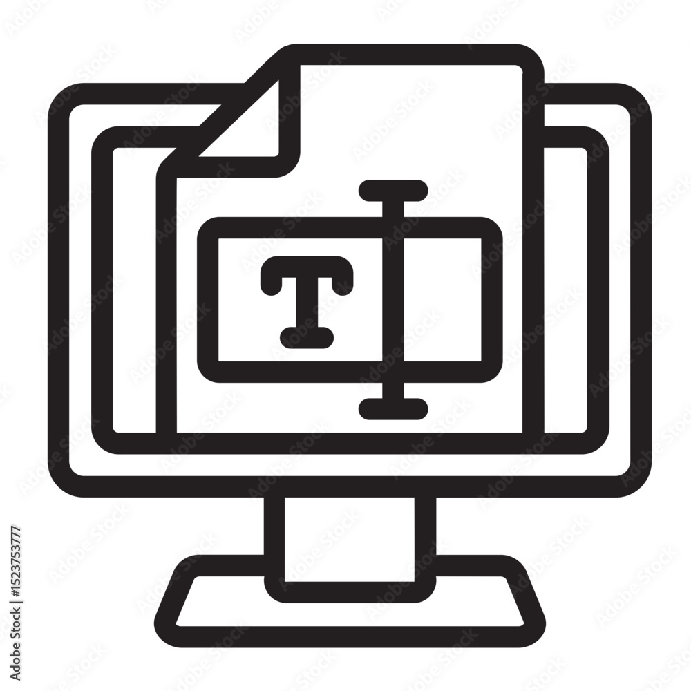 text editing line icon text editing line icon