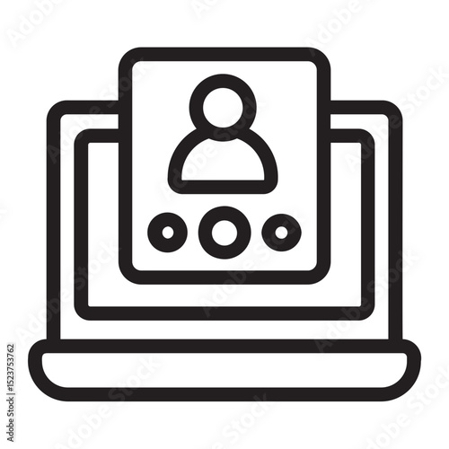 video call line icon