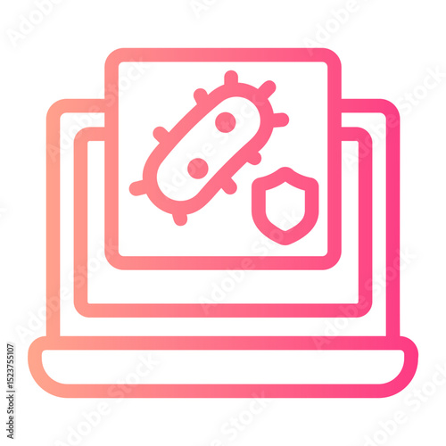 antivirus gradient icon