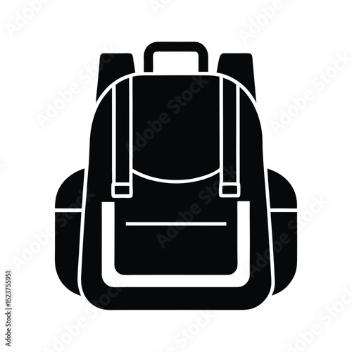 Backpack Frame Support Icon Vector Illustration