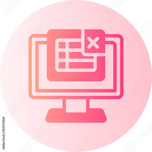 spreadsheet gradient icon