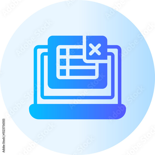 spreadsheet gradient icon
