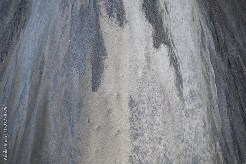 Heaps of tailings and mine dumps in Bor, Eastern Serbia, large copper mine owned by Chinese mining company Zijin Mining Group photo