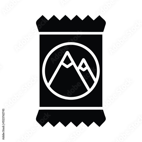 Hiking Snack Wrapper Icon Vector Illustration