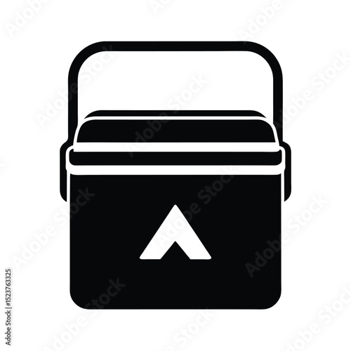 Insulated Camp Cooler Icon Vector Illustration