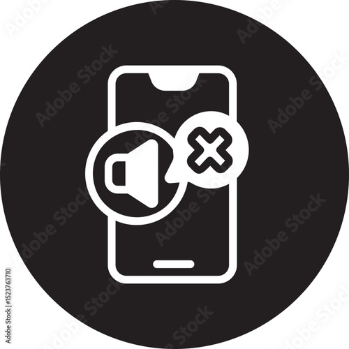 silent mode glyph icon