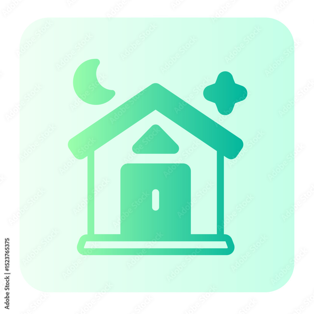 Fototapeta premium house gradient icon