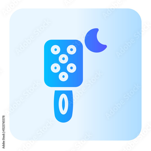 hair brush gradient icon