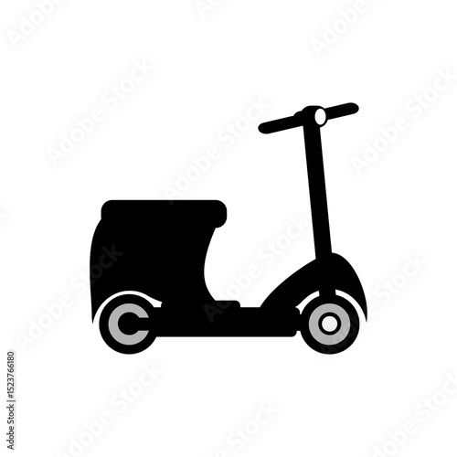 Scooter icon on white background. Vector illustration.