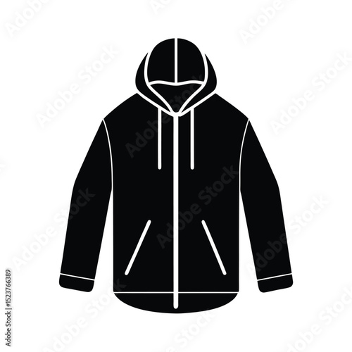 Packable Wind Breaker Icon Vector Illustration