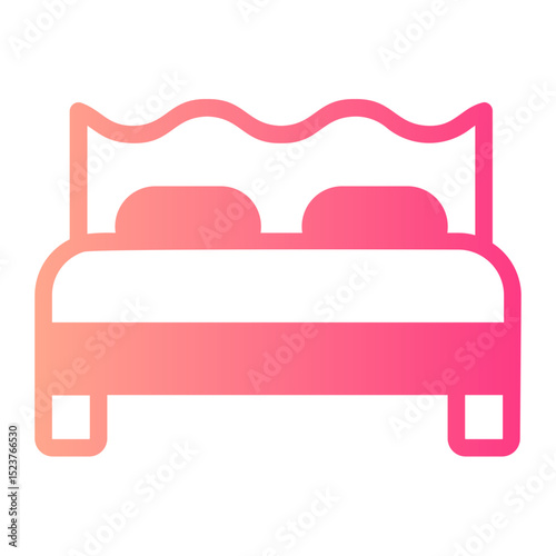 bed gradient icon