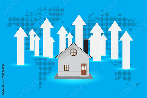Real Estate investment concept. Investment planning, business real estate, loan home, investment opportunities.