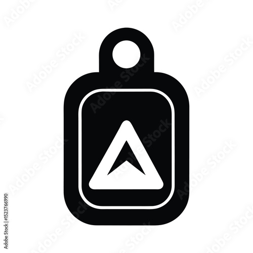 Portable Hiking Alarm Icon Vector Illustration
