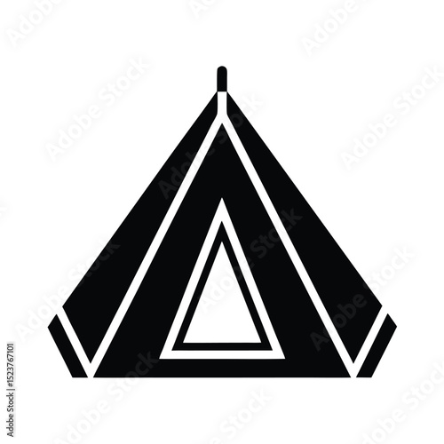 Portable Tent Heater Icon Vector Illustration