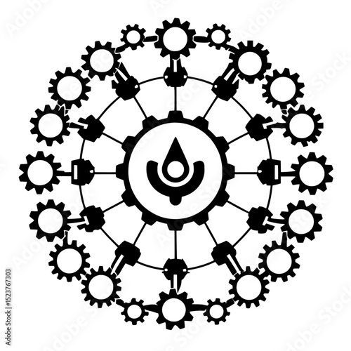 High-resolution black-and-white vector illustration, designed for professional use in print, web, and product mockups. Clean lines, isolated on white, perfect for creative and commercial projects.