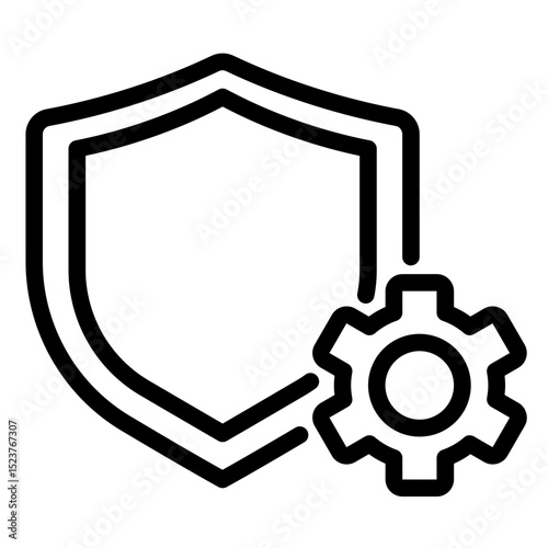 Cybersecurity Shield Gear Settings