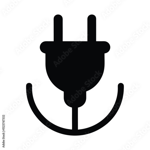 Power Plug Icon Vector Illustration