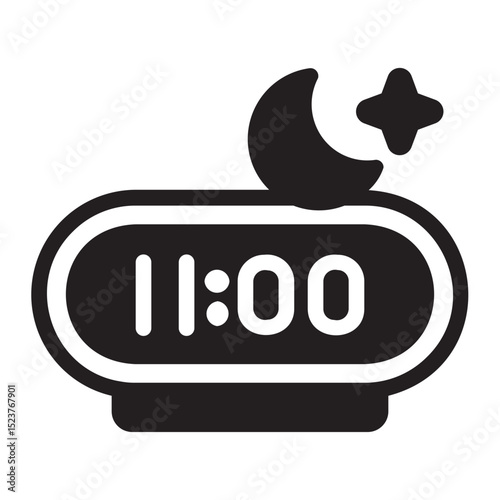 alarm glyph icon